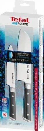 Купить набор кухонных ножей Набір ножів TEFAL Ice Force, 2шт, чорний (K232S224) | Фото 7