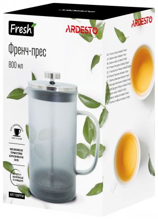 Купить чайник ARDESTO Fresh серый матовый 800 мл (AR1108PFM) | Фото 3