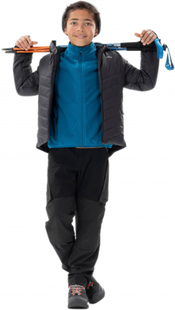 Куртка дитяча для туризму Quechua гібридна утеплена 8751511 8-9 р (131-140 см) чорна Куртка дитяча для туризму Quechua гібридна утеплена 8751511 8-9 р (131-140 см) чорна | Фото 4
