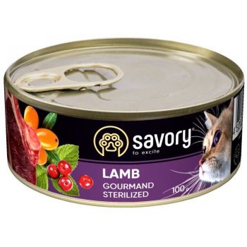 Savory Adult Sterilised ягня 100 г (4820232630716) | Фото 1