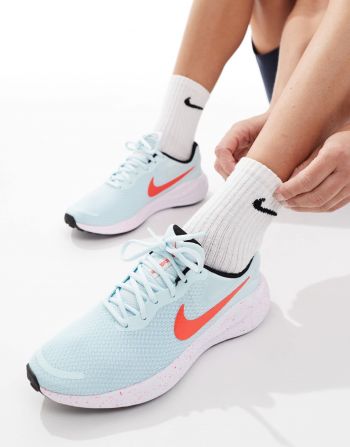 Кросівки жіночі Nike Revolution 7 FB2208-400 40 (8.5 US) блакитні | Фото 6