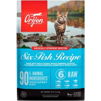 Сухий корм для котів та кошенят всіх порід Orijen Six Fish Cat 5.4 кг (o28154) | Фото 1