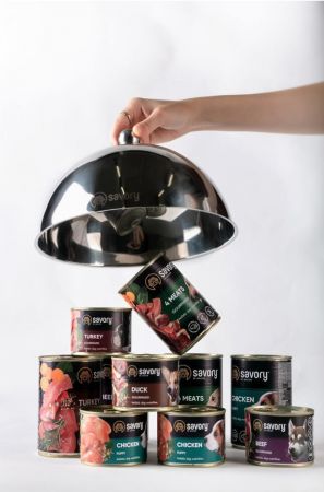 Вологий корм для дорослих собак Savory з індичкою 800 г (4820232630525) | Фото 4