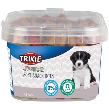 Trixie Junior Soft Snack Dots з куркою та лососем, кислотами Омега-3 140 г (4011905315195) | Фото 1