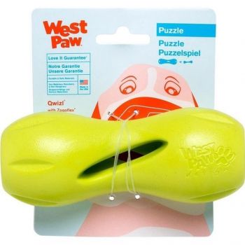 Іграшка для собак West Paw Qwizl Small Квізл для ласощів малий зелений 14см (ZG090GRN) | Фото 1