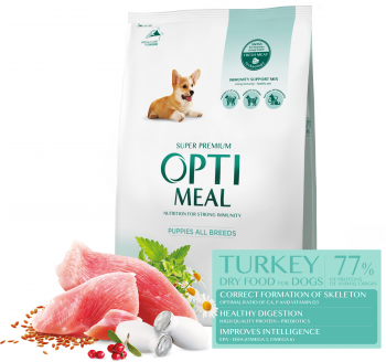 Сухий корм Optimeal для цуценят всіх порід з індичкою 4кг (B1760301) Сухий корм Optimeal для цуценят всіх порід з індичкою 4кг (B1760301) | Фото 6