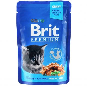 Brit Premium pouch курка для кошенят, 100 г (8595602506026) | Фото 1