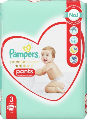Підгузки-трусики PAMPERS Premium Care Pants Midi (6-11 кг) Джамбо 70 шт (8001090759955) | Фото 8