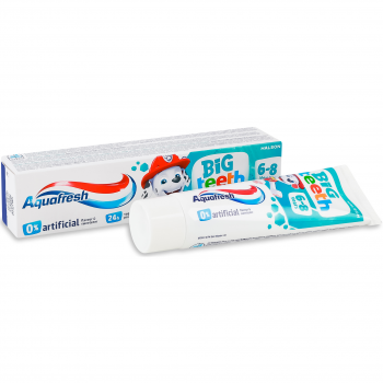 Зубна паста дитяча Aquafresh Мої великі зубки 6-8 років 50мл (5054563204226) | Фото 1