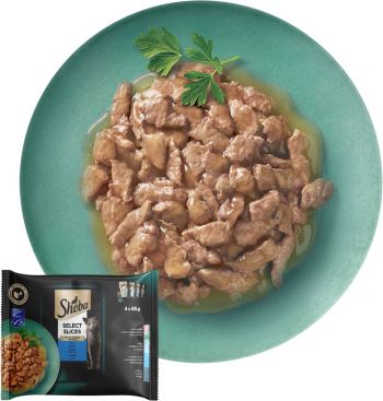 Вологий корм для котів Sheba рибне асорті в соусі 4 х 85 г (4770608257422) | Фото 7