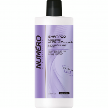 Купить шампунь для волос Шампунь для волосся, що розгладжує Brelil Numero Smoothing Shampoo з олією авокадо 1л (8011935075133) | Фото 1