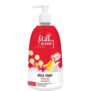 Рідке крем-мило Milky Dream Банан і червона плюмерія 1 л (4820205300431) | Фото 1