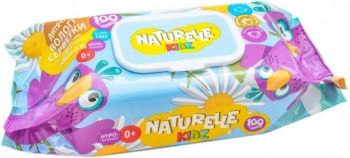Вологі серветки дитячі Naturelle Kidz Ромашка 100 шт (4820207590045) | Фото 3