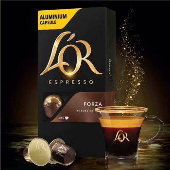 Кава L`OR капсули Espresso Forza, 100% арабіка , 10шт, Nespresso (8711000357934) | Фото 3