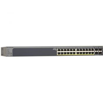 Комутатор NETGEAR GS728TPPv2 24x1GE PoE+(380Вт), 4xSFP, керований (GS728TPP-200EUS) | Фото 1