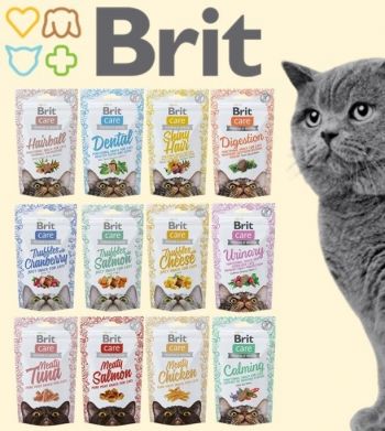 Ласощі для котів Brit Care Hairball з качкою 50г (8595602521395) | Фото 2