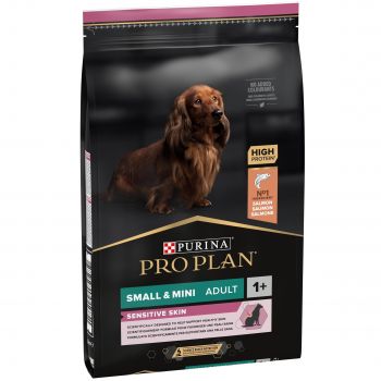 Сухий корм собак дрібних порід із чутливою шкірою Purina Pro Plan Adult з лососем та рисом, 7 кг (7613035123441) | Фото 1