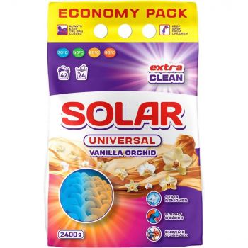 Пральний порошок Solar Universal Vanilla Orchid для ручного та автоматичного прання 2.4 кг | Фото 1
