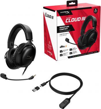 Ігрова гарнітура HyperX Cloud III Black (727A8AA) Ігрова гарнітура HyperX Cloud III Black (727A8AA) | Фото 7