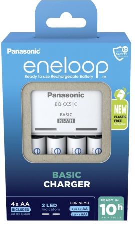 PANASONIC Basic Charger New + Eneloop 4AAA 800 mAh NI-MH | Фото 2