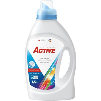Гель для прання Active Universal з ароматом свіжості 1,5л (4820196010319) Купить стиральное средство Гель для прання Active Universal з ароматом свіжості 1,5л (4820196010319) | Фото 1