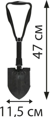 Лопата Lavita туристична складана + сумка (19-46см) (LA_250604) | Фото 3