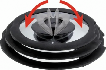 Кришка TEFAL Ingenio 28см, скло, силікон, прозоро-чорний (L9846753) Кришка TEFAL Ingenio 28см, скло, силікон, прозоро-чорний (L9846753) | Фото 2