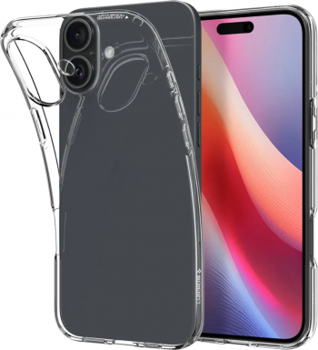 Чохол Spigen для APPLE iPhone 16, Liquid Crystal, Crystal Clear (ACS08190) Чохол Spigen для APPLE iPhone 16, Liquid Crystal, Crystal Clear (ACS08190) | Фото 5