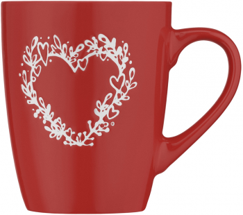Чашка ARDESTO Heart, 320мл, червоний (AR3467R) Купить чашку, кружку Чашка ARDESTO Heart, 320мл, червоний (AR3467R) | Фото 3