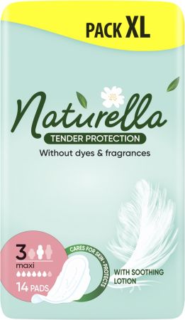 Прокладки гігієнічні NATURELLA Ніжний Захист Maxi Розмір 3 14шт (8700216045346) | Фото 2