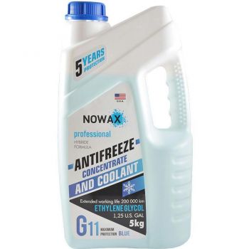 Антифриз Nowax G11 концентрат Синій 5кг (NX05006) | Фото 1