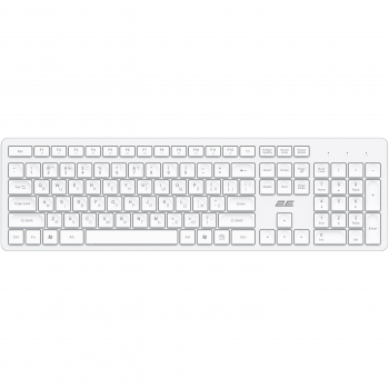 Клавіатура 2E KS260 WL EN/UK White | Фото 1