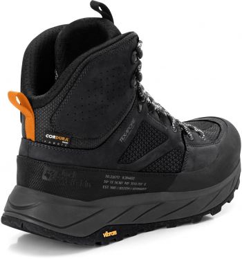 Черевики чоловічі Jack Wolfskin Terraquest Texapore Mid M 4056381_6000 44.5 (10 UK) чорні | Фото 7