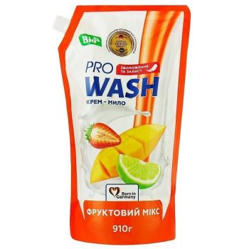 Крем-мило рідке ProWash Фруктовий мікс дойпак 910мл (4262396140173) | Фото 1