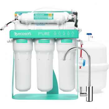 Фільтр зворотного осмосу Ecosoft MO675PSMACECO P'URE AquaCalcium з помпою на станині (MO675PSMACECO) | Фото 1