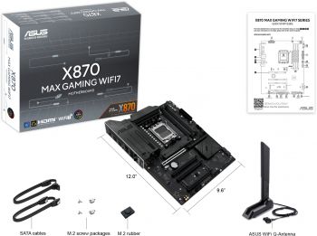Материнська плата ASUS X870 MAX GAMING WIFI7 (90MB1LY0-M0EAY0) Материнська плата ASUS X870 MAX GAMING WIFI7 (90MB1LY0-M0EAY0) | Фото 5