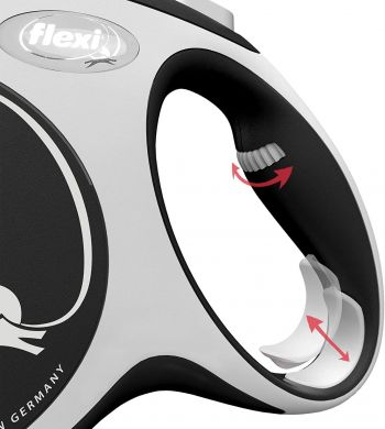 Повідець-рулетка Flexi New Comfort L до 50 кг 8 м чорний (4000498043820) Повідець-рулетка Flexi New Comfort L до 50 кг 8 м чорний (4000498043820) | Фото 5