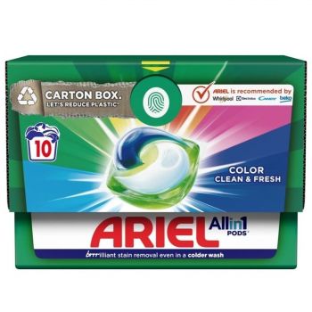 Капсули для прання Ariel Color Чистота та свіжість 10шт (8700216123365) | Фото 1