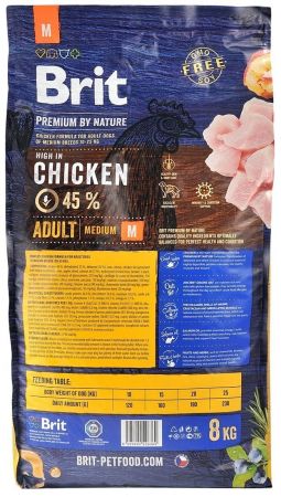 Сухий корм для дорослих собак середніх порід Brit Premium Adult M зі смаком курки 8 кг (8595602526369) Сухий корм для дорослих собак середніх порід Brit Premium Adult M зі смаком курки 8 кг (8595602526369) | Фото 6