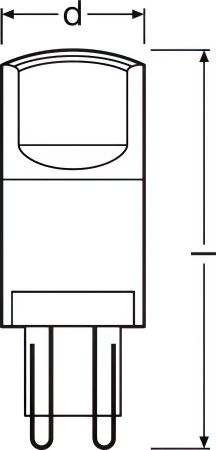 OSRAM LEDPIN40 3,8W / 840 230V CL G9 FS1 (4058075432420) | Фото 2