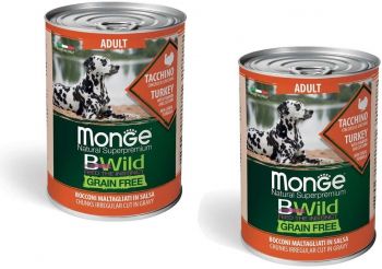 Вологий корм для собак Monge Dog Wet Be Wild Adult індичка, гарбуз та цукіні, 400 г (8009470012645) Вологий корм для собак Monge Dog Wet Be Wild Adult індичка, гарбуз та цукіні, 400 г (8009470012645) | Фото 3