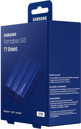 Портативний SSD SAMSUNG 2TB USB 3.2 Gen 2 Type-C T7 Shield (MU-PE2T0R/WW) Портативний SSD SAMSUNG 2TB USB 3.2 Gen 2 Type-C T7 Shield (MU-PE2T0R/WW) | Фото 3