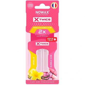 Ароматизатор повітря Nowax з подвійною капсулою X Twice – Bubble Gum & Vanilla (NX00152) | Фото 1