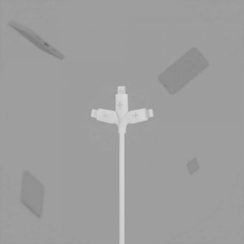 BELKIN USB-A - Lightning силіконовий, з кліпсою, 3m White (CAA008BT3MWH) | Фото 9