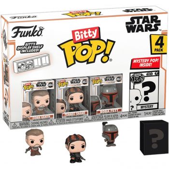Набір Funko POP (Bitty): Mandalorian 4PK - Marshal (75453) | Фото 1