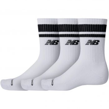 Шкарпетки New Balance Everyday Stripe Midcalf LAS51243WK 3 пари S білі (197968258380) | Фото 1