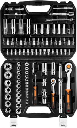 Набір торцевих головок NEO Tools, 94шт, 1/2 Набір торцевих головок NEO Tools, 94шт, 1/2