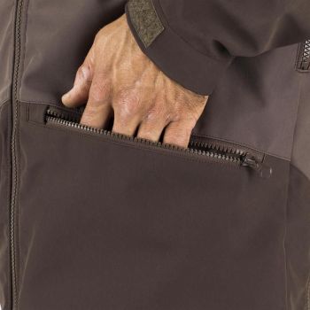 Куртка чоловіча для полювання Solognac 500 зі софтшелу 8394398 M коричнева (2315534_Solognac) | Фото 7