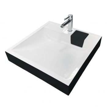 Купить раковину Раковина Adamant Washer New 595х595х115мм чорно-біла (4824296202903) | Фото 1