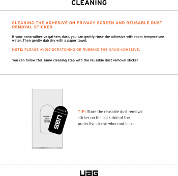 Захисна плівка анти-шпигун UAG для Apple iPhone 16 Pro, Removable Privacy, Glass - Tint (14436811NA) Захисна плівка анти-шпигун UAG для Apple iPhone 16 Pro, Removable Privacy, Glass - Tint (14436811NA) | Фото 6